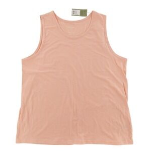 Goodfellow & Co Tank Top Standard Fit Mens Large Peach Cotton Blend NWT